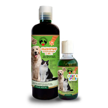 Pack Shampoing et Sérum Clean & Flesh pour Chiens et Chats (PACK UNIQUEMENT)